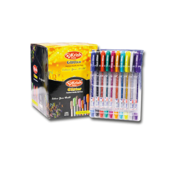 POCHETTE FIFTY DE 10 STYLO KRISH GEL GLITTER