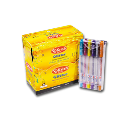 POCHETTE FIFTY DE 6 STYLO KRISH GEL GLITTER