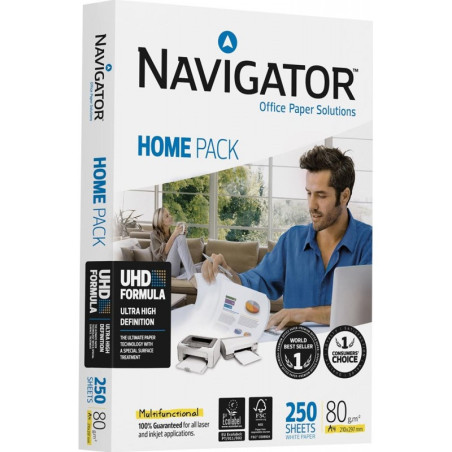 RAME PAPIER A4 EXTRA BLANC 250 FEUILLES NAVIGATOR - 80G