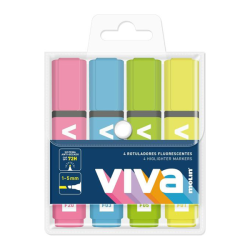 MARQUEUR FLUORESCENT MOLIN POCHETTE DE 4
