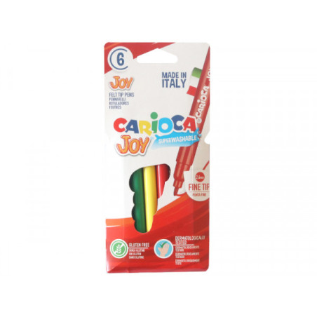 Pochette de 6 feutres ultra lavables - Carioca Joy