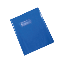 Protège-cahier en PVC GLOSSY 17x22cm Bleu-Clair