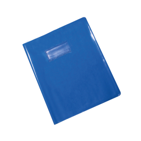 Protège-cahier en PVC GLOSSY 17x22cm Bleu-Clair