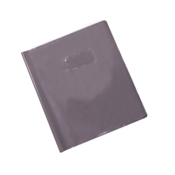 Protège-cahier en PVC GLOSSY 17x22cm Gris