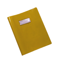 Protège-cahier en PVC GLOSSY 17x22cm Jaune