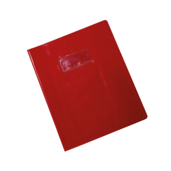 Protège-cahier en PVC GLOSSY 17x22cm Rouge