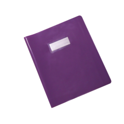 Protège-cahier en PVC GLOSSY 17x22cm Violet