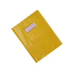 Protège-cahier en PVC DIAMANT 17x22cm Jaune