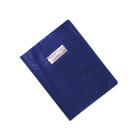 Protège-cahier en PVC DIAMANT 17x22cm Bleu