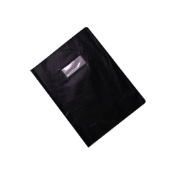 Protège-cahier en PVC DIAMANT 17x22cm Noir