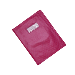 Protège-cahier en PVC DIAMANT 17x22cm Rose