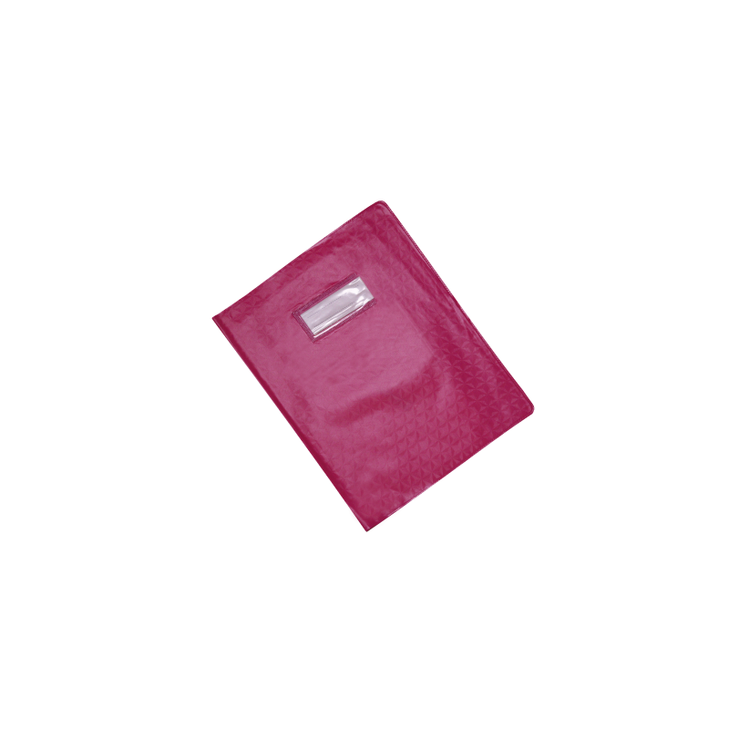 Protège-cahier en PVC DIAMANT 17x22cm Rose