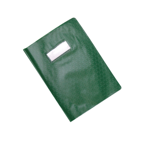 Protège-cahier en PVC DIAMANT 17x22cm Vert
