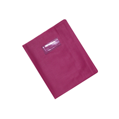Protège-cahier en PVC LINO 17x22cm Rose