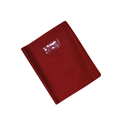 Protège-cahier en PVC LINO 17x22cm Rouge