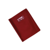 Protège-cahier en PVC LINO 17x22cm Rouge