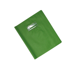 Protège-cahier en PVC LINO 17x22cm Vert clair