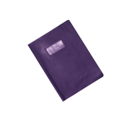 Protège-cahier en PVC LINO 17x22cm Vert Violet