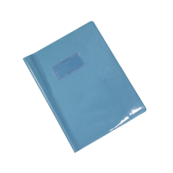 Protège Cahier Glossy Pastel 17x22cm Bleu-Pastel