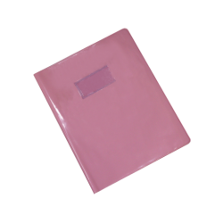 Protège Cahier Glossy Pastel 17x22cm Rose-Pastel