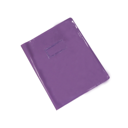 Protège Cahier Glossy Pastel 17x22cm Violet-Pastel
