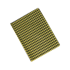 Protège-cahier en PVC VICHY 17x22cm Jaune