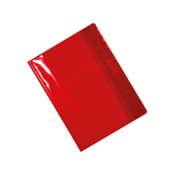 Protège-cahier en PVC Cristal 17×22 Cm Rouge