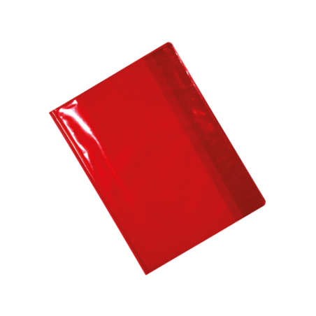 Protège-cahier en PVC Cristal 17×22 Cm Rouge