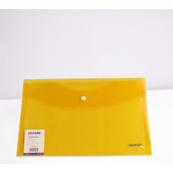 Pochette COLORPROTECT  JAUNE– Fermeture à bouton-pression, format 24 x 32 cm
