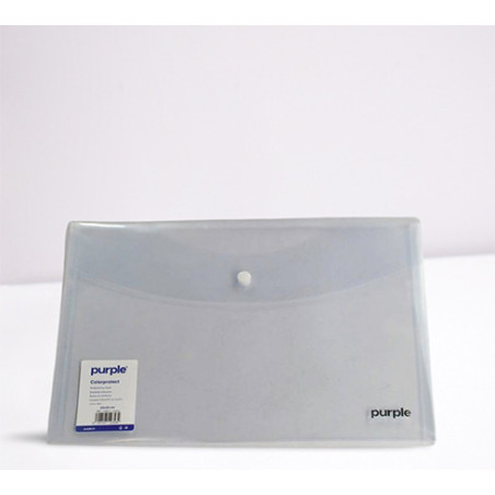 Pochette COLORPROTECT  Blanc– Fermeture à bouton-pression, format 24 x 32 cm