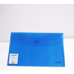 Pochette COLORPROTECT  bleu– Fermeture à bouton-pression, format 24 x 32 cm