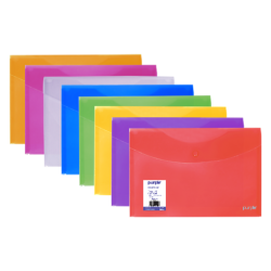 Pochette COLORPROTECT  Rouge– Fermeture à bouton-pression, format 24 x 32 cm