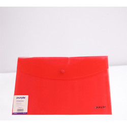 Pochette COLORPROTECT  Rouge– Fermeture à bouton-pression, format 24 x 32 cm