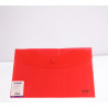 Pochette COLORPROTECT  Rouge– Fermeture à bouton-pression, format 24 x 32 cm
