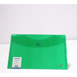 Pochette COLORPROTECT  Vert– Fermeture à bouton-pression, format 24 x 32 cm