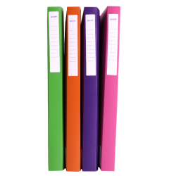 Chemise 3 Rabats à Élastique PP dos 25mm-Vert clair