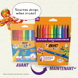 BIC Kids Visa Feutres de Coloriage à Pointe Fine