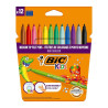 Pochette 12 feutres BIC KIDS Kid couleurs assorties