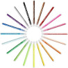 BIC Kids Kid Couleur Feutres de Coloriage à Pointe Moyenne - Couleurs Assorties, Etui Carton Format Spécial de 24