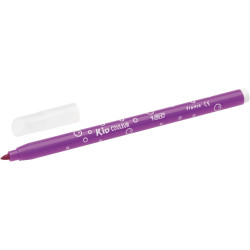 BIC Kids Kid Couleur Feutres de Coloriage à Pointe Moyenne - Couleurs Assorties, Etui Carton Format Spécial de 24