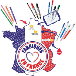 BIC Kids Kid Couleur Feutres de Coloriage à Pointe Moyenne - Couleurs Assorties, Etui Carton Format Spécial de 24