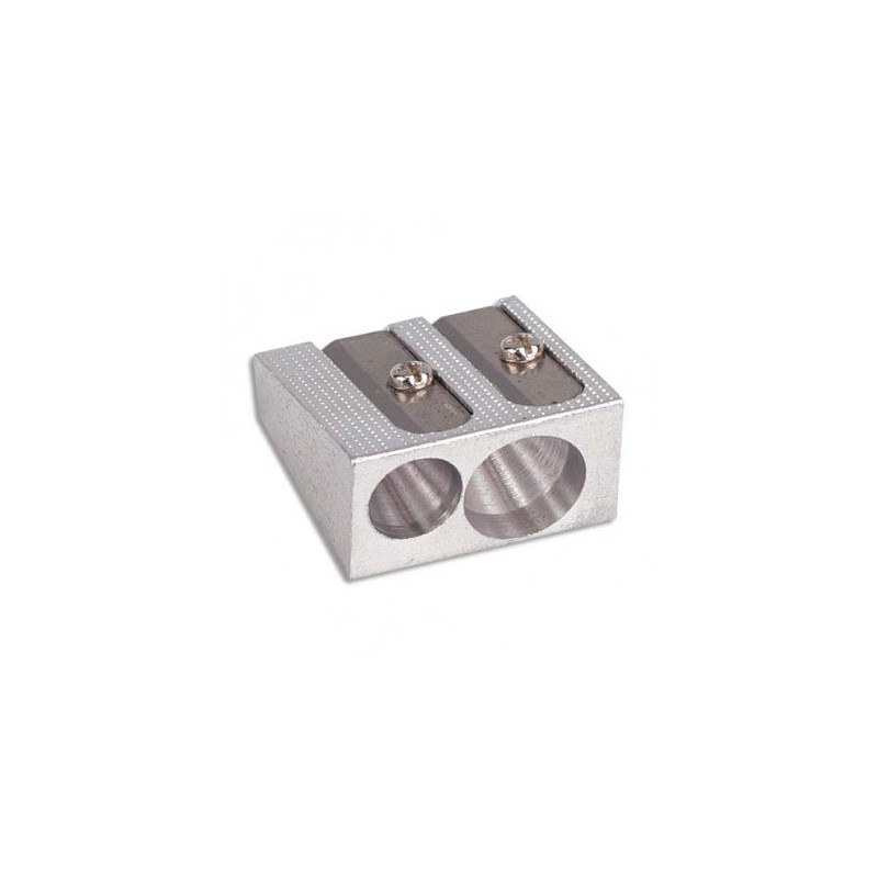 Taille-crayon métal 2 orifices Taille-crayon métal 2 orifices
