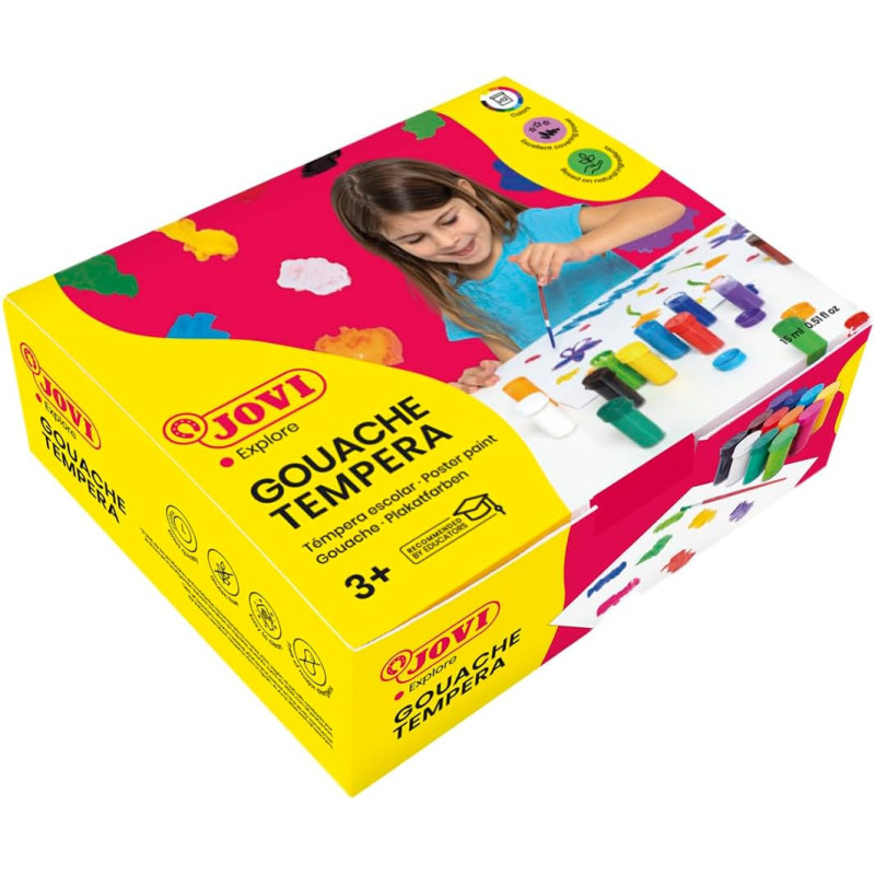 Jovi- Tempera Gouache, 521, Multicolor, 12 x 15ml Jovi- Tempera Gouache, 521, Multicolor, 12 x 15ml