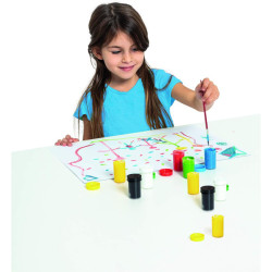 Gouache - Pour enfant - Ecole - Arts plastiques - 6 couleurs - Jovi