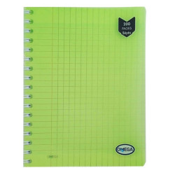 Cahier Wiro OMEGA 200 Pages 17x22 cm 80g PP